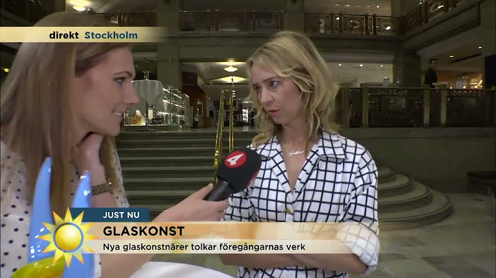 Glaskonstnären: "Det här är det roligaste jag gjort" - Nyhetsmorgon (TV4)