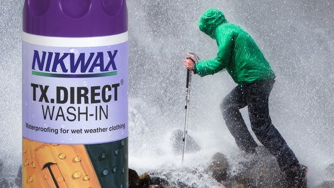 Nikwax Tech Wash and TX.Direct v household detergent - split