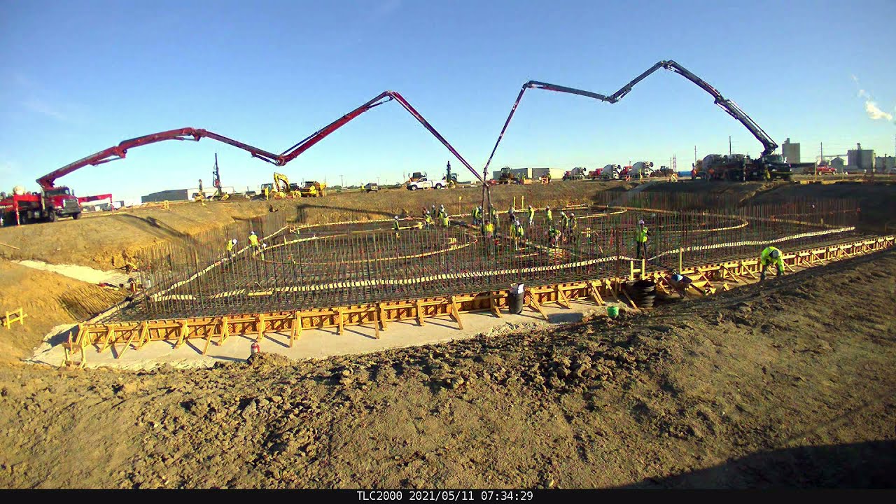 Croell Inc. Shell Rock Soy Processing Facility Timelapse YouTube