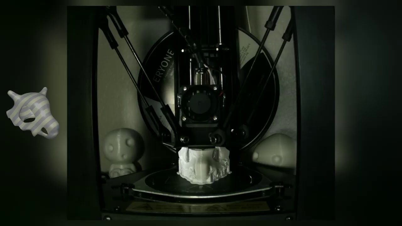 3D Printing Cubone/Marowak Skull for 9hrs