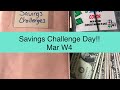 Savings Challenge Day l Budgeting l $100 l Mar W4