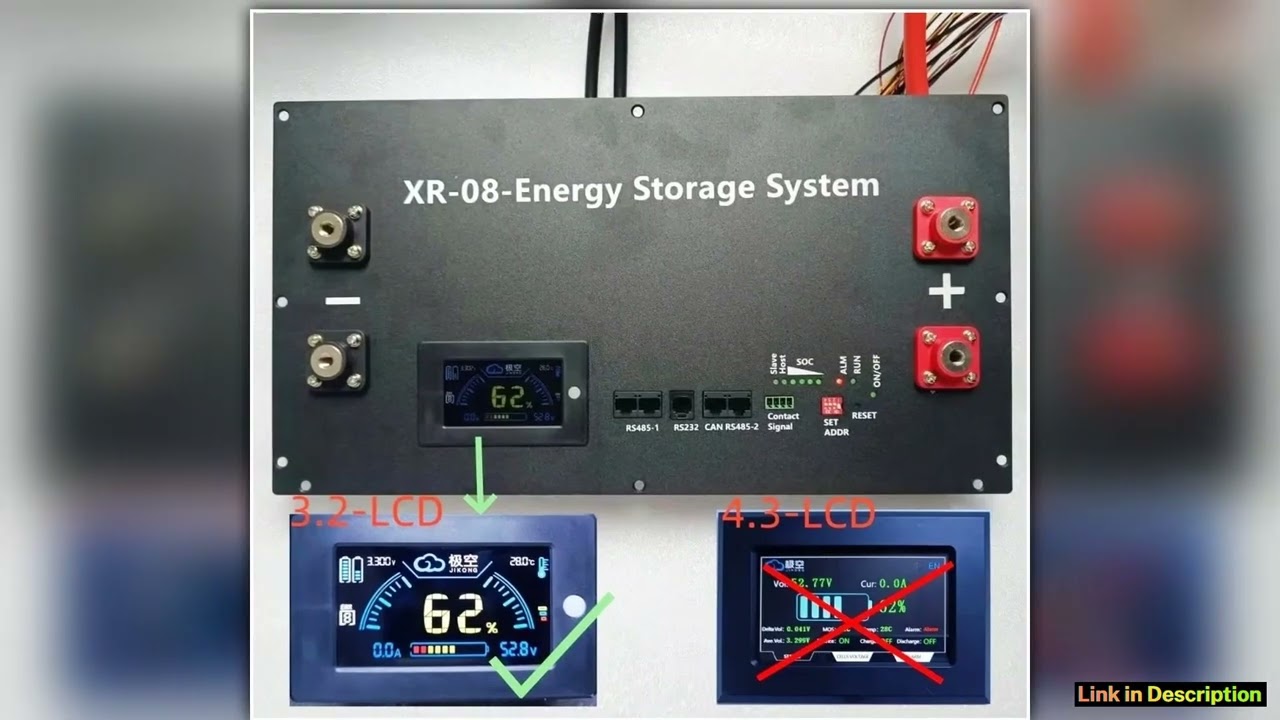 XR0848V280AH 16S48V Solar Home Energy Storage LiFePO4 Battery bankCaseBox DIY Kit for JKBMS32LCD EV