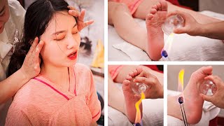 Head & Feet Chinese Massage (with fire ?) ? Immersive Enhanced ASMR Experience