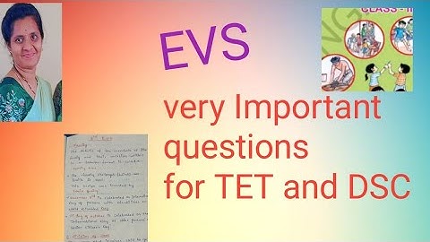 3rd Class EVS part-1 very useful  for |TS TET and DSC quick revision. |Education |TET |DSC
