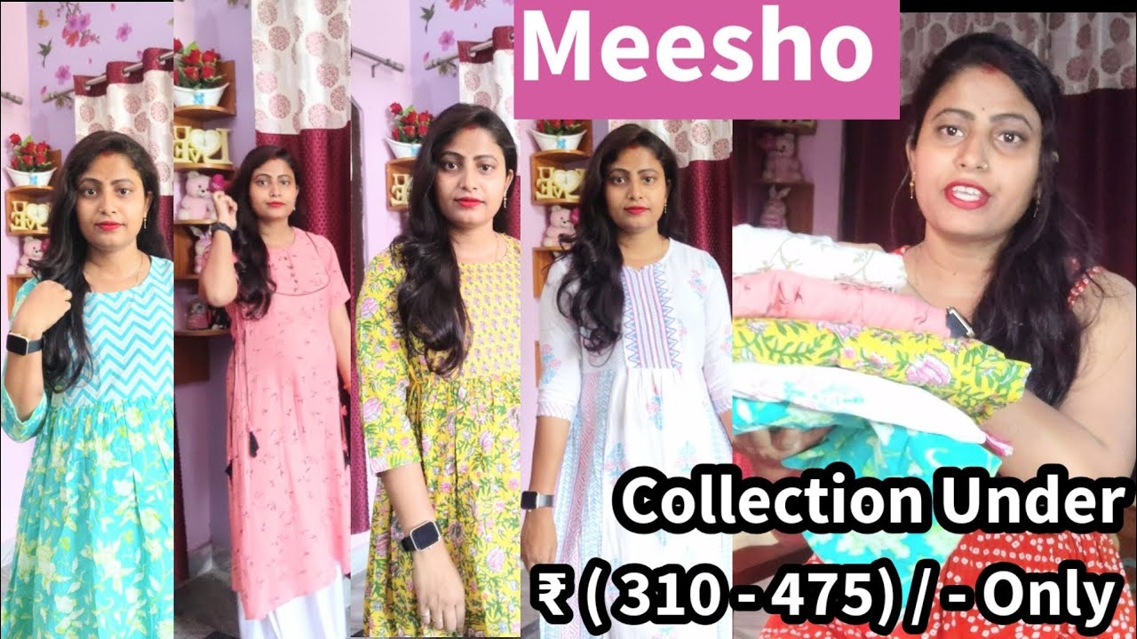 Meesho Maternity Wear & Feeding Kurti Haul Under ₹475👗Meesho Anarkali
