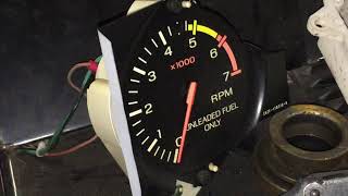 How to test a Foxbody Mustang Tachometer Factory 7,000 RPM 4 eyed or Aero Nose Bench Test GT Gauges
