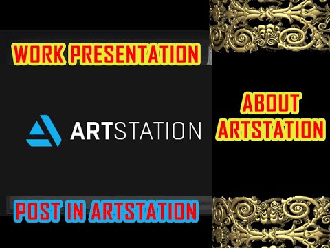how to post in Artstation | about Artstation | work presentation - YouTube