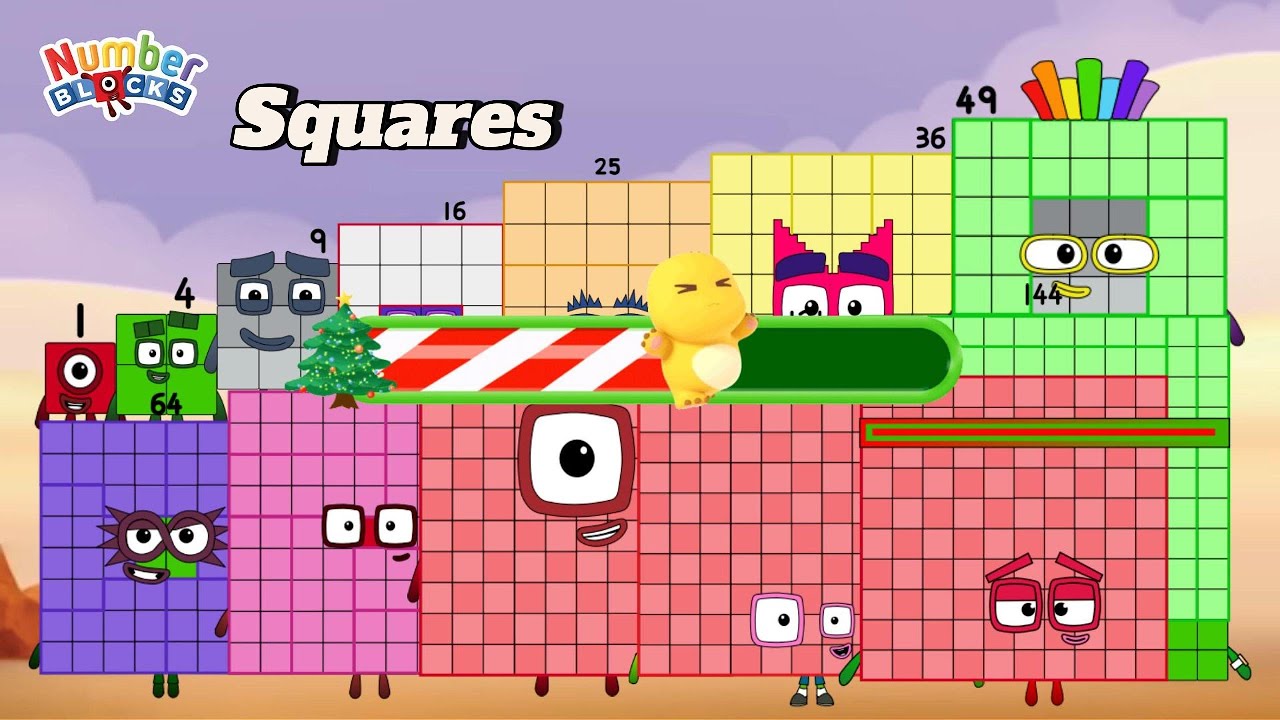 SQUARE CLUB: ЧИСЛОВЫЕ БЛОКИ ОТ 1 ДО 144 | ИЗУЧЕНИЕ КВАДРАТНЫХ ЧИСЕЛ | COLORART_ID