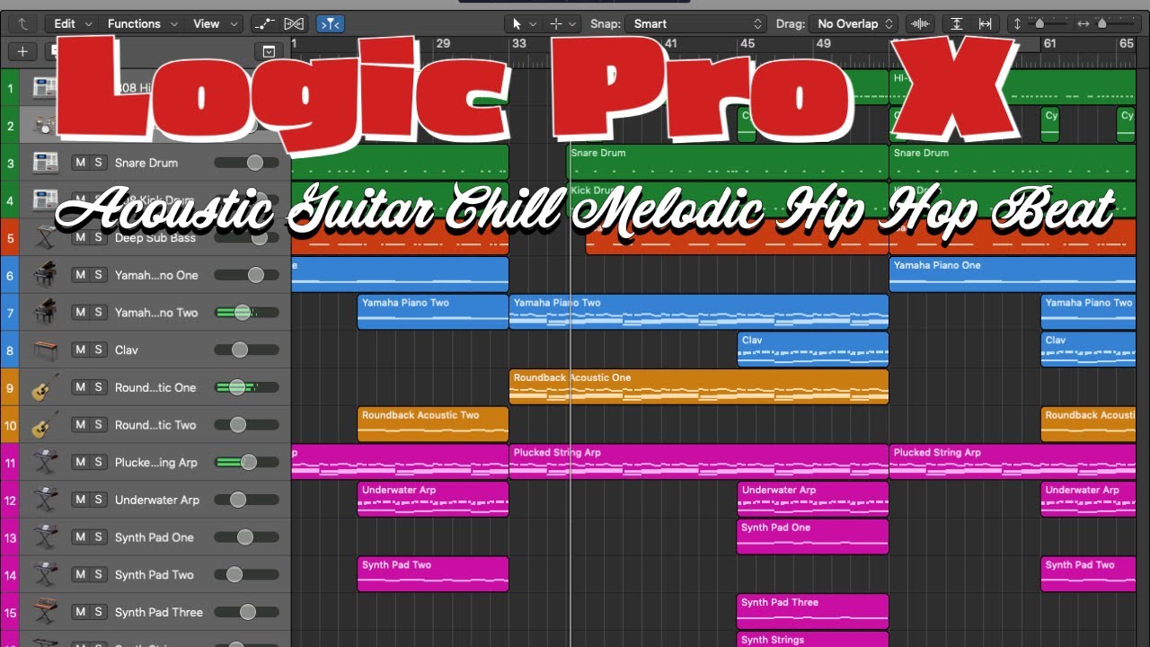 Acoustic Guitar Chill Melodic Hip Hop Beat Logic Pro X DAW Music