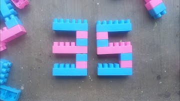 Satisfying diy Number Thirty five / ASMR Building blocks lego