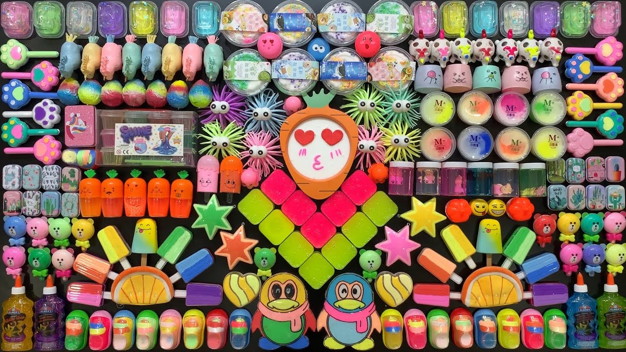 Festival of Colors !! Mixing Random Things Into STORE BOUGHT SLIME !! Satisfying Slime Smoothie 