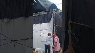 Pengantin Resah Tenda Dekorasi Dihajar Angin Besarrrr  endan