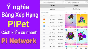 Giới thiệu về ý nghĩa bảng xếp hạng BXH game pipet và cách kiếm xu pipet trong pi network mới nhất