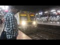 CSMT night slow local train video railway station | Central line railways station train video 