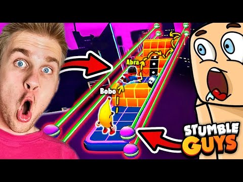 ABRA i BOBO REAGUJE ⚠️ na NIESAMOWITE MOMENTY PRO GRACZY 🎮 w Stumble Guys! 😱