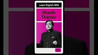 Learn English With Shashi Tharoor #shorts