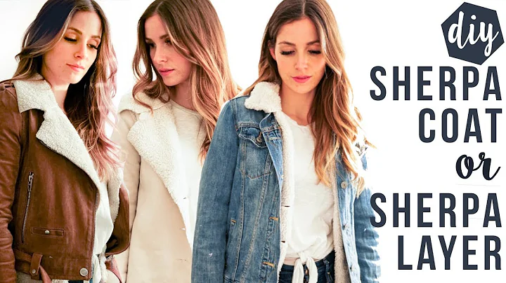 DIY 1 hour sherpa coat or lining (winterize your j...