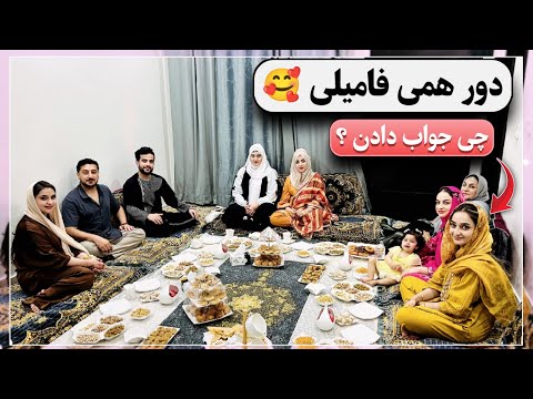 چالش خواهرانه بین نگین جان و صدف جان رفتیم خانه فامیل فرهمند