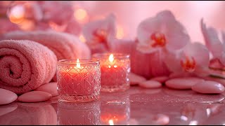 🌸 Pink Candle Spa Ambience – Healing Music for Stress Relief & Deep Sleep, Positive Energy