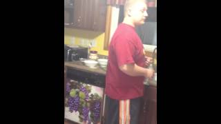 Guy snorting pepper