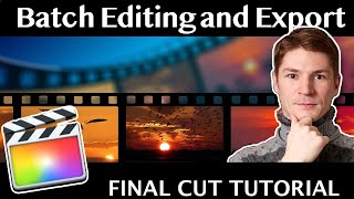 Batch Editing and Export Videos for Stocks with Final Cut Pro X. Tutorial