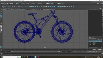 Bicycle Simple Rigging in Autodesk Maya 2022