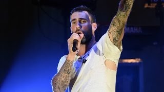 Adam Levine Shows Off Gigantic Back Tattoo
