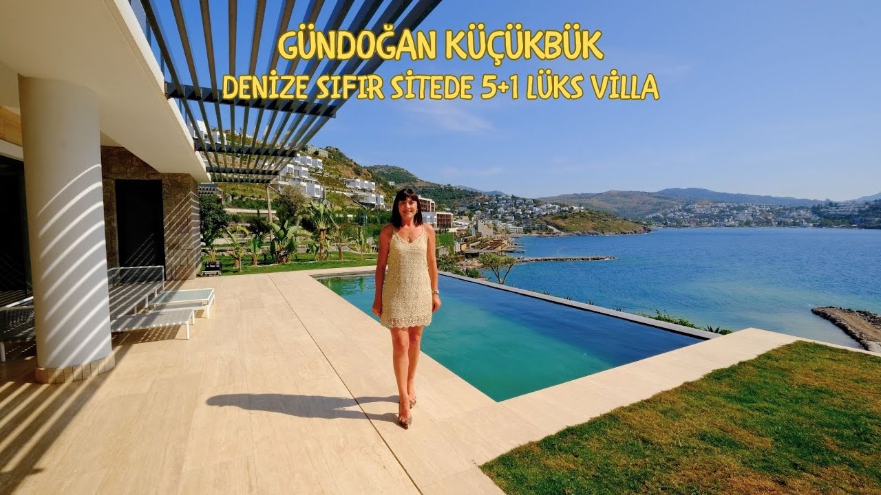 Бодрум Гюндоган 5+1 Элитная Вилла на Продажу В Престижном Участке У Моря