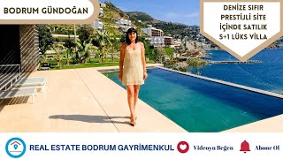 Bodrum Gundogan 5+1 Luxury Villa For Sale In A Prestigious Site By The Sea