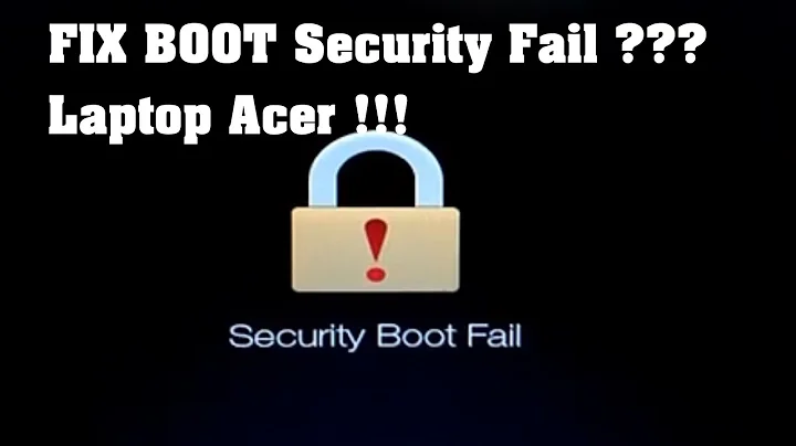Security Boot Fail Acer Fix #Không Boot được USB Cài Win 10