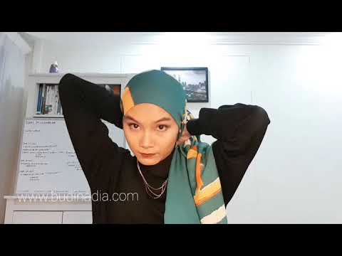 Side Turban Hijab Styling using square scarf