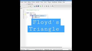 Floyd's Triangle in C   #shorts