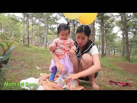 Mom of Sam - mother and baby hanging out in the forest