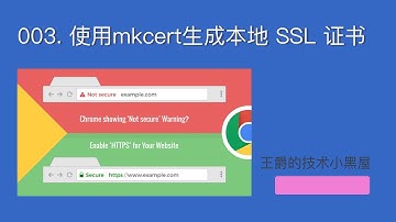 本地 SSL 证书，使用 mkcert 生成本地 SSL 证书
