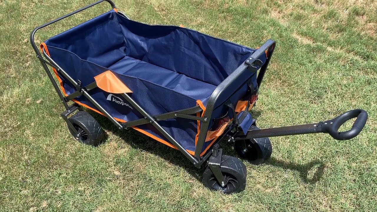 All-Terrain Wagon Beach Cart - It's Foldable Too!