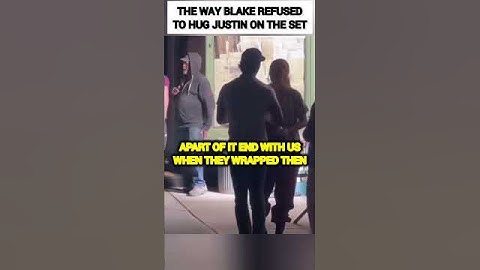 Blake Lively REFUSED to hug Justin Baldoni on the set of It Ends With Us😳🥺 #shorts #trending #sad