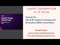 Tutorial-27: HDL and RF System Co-Design & Simulation
