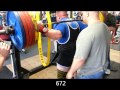 Edward McBeast McLaughlins 705 Raw Squat SmokeShow!