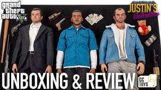 GTA 5 Michael, Trevor & Franklin 1/6 Scale Figures CC Toys Unboxing & Review