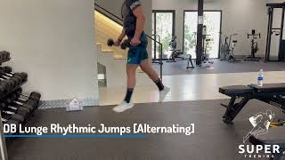 DB Lunge Rhythmic Jumps [Alternating]