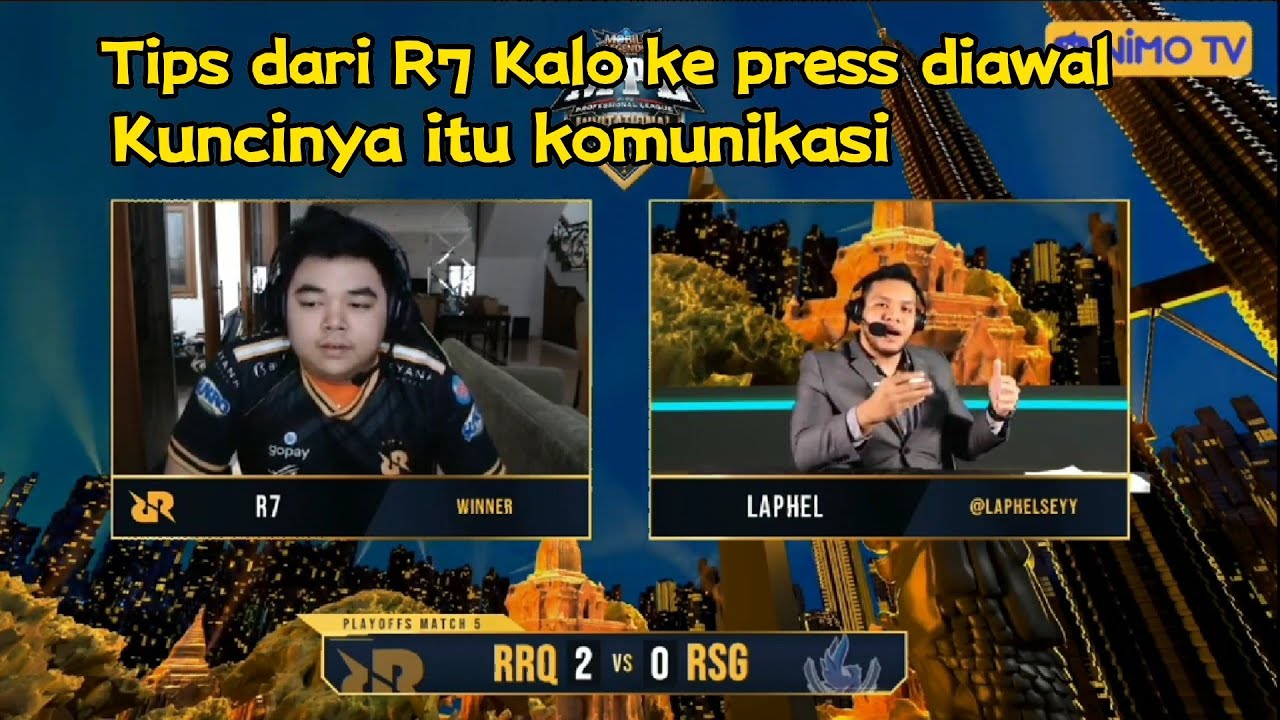 Interview RRQ R7 setelah singkirkan RSG ke lower bracket - YouTube