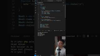 Constructor boleh Menggunakan Paramater #skysen #coding #pemograman #php