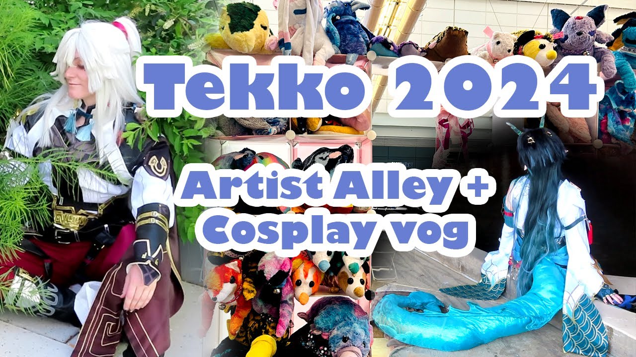 Tekko 2024 Vlog || From the Artist Alley + Cosplay || I JUMPED INTO A FOUNTAIN