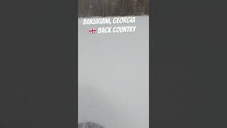 Out of bounds in Bakuriani Georgia, #snowboarding #georgia #bakuriani