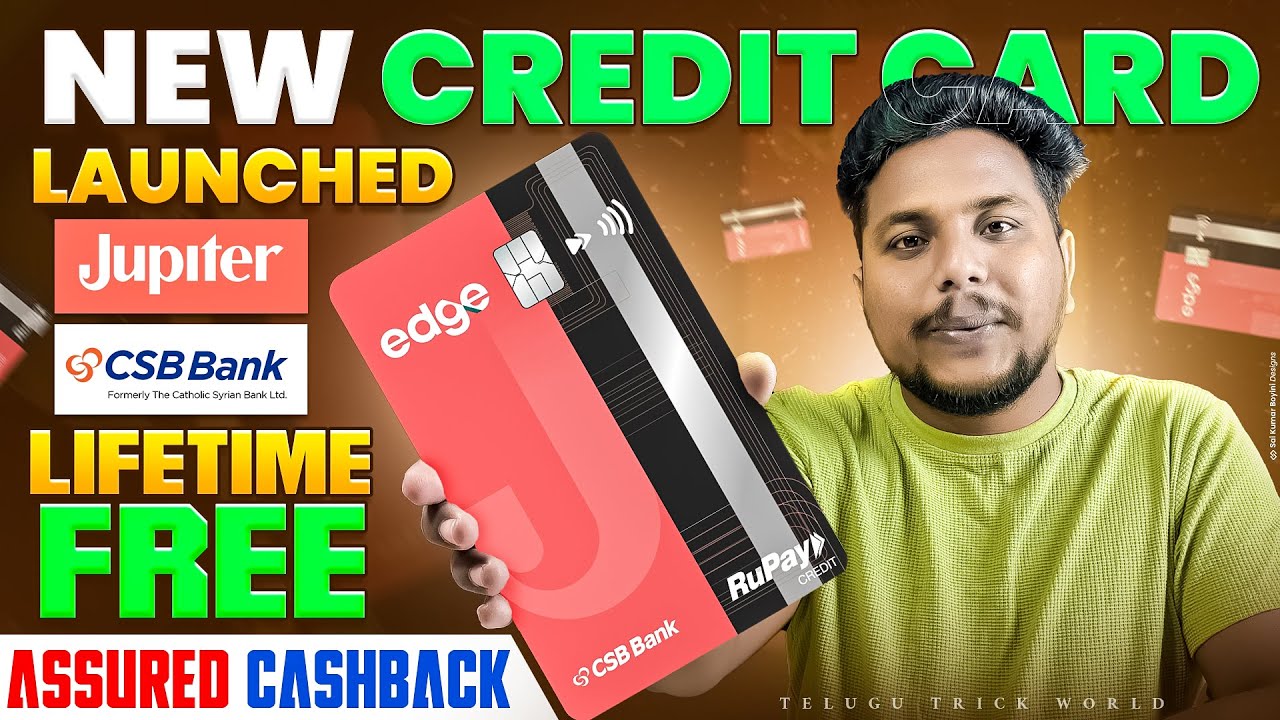 Edge UPI Credit Card Apply Telugu | LIFETIME FREE | 5% Cashback On UPI | Jupiter Credit Card Apply