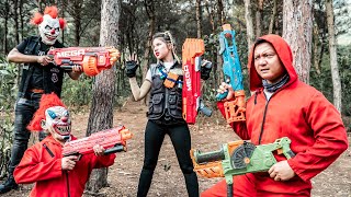 LTT Films : S.E.A.L X Nerf Guns Warriors Fight Crime Group Rocket Mask Criminal Mercenary Squad