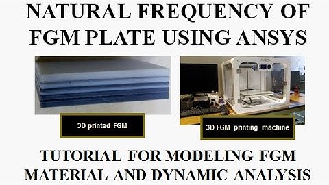 Natural Frequency of FGM Plate using ANSYS