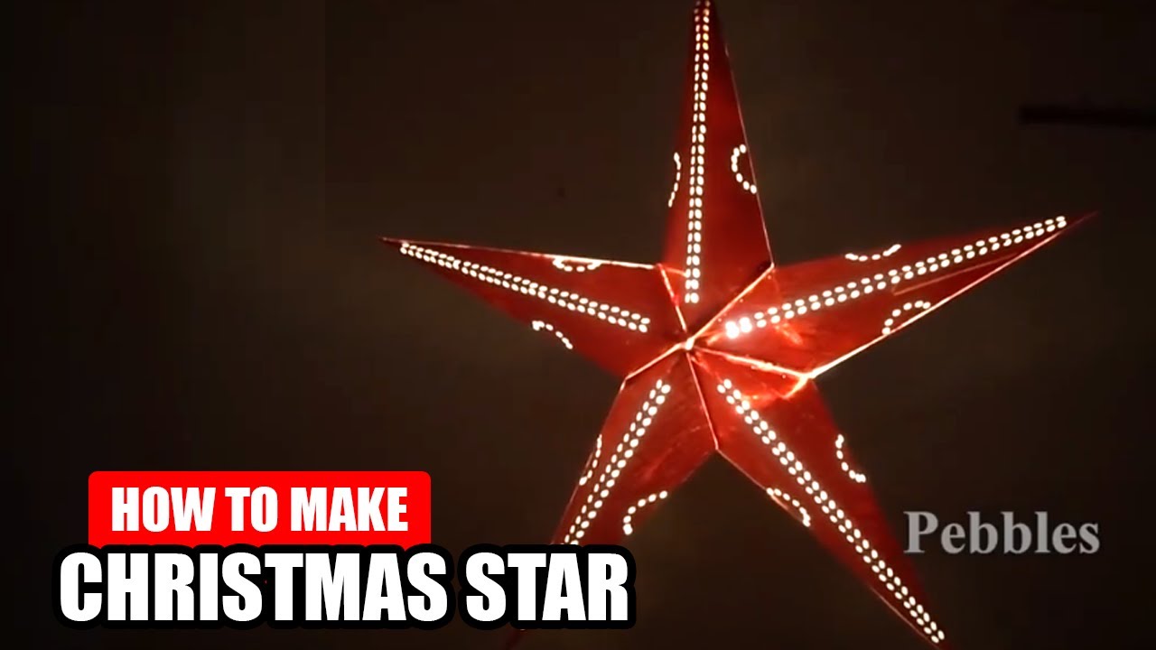 How To Make A Hanging Star Christmas Star Making Diy Christmas Star