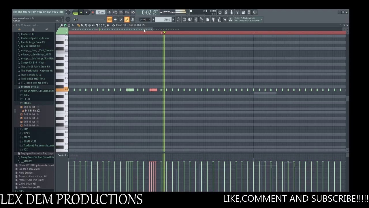 LEX DEM PRODUCTIONS Live Stream "MAKING A BEAT" COOKUP SATURDAY "