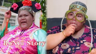 Ginger is fat and spicy：The fat girl fights with her mother to eat meat #GuiGe  #comedy #hindi